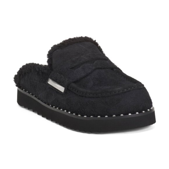 Ash Shoes - ASH Suede Genda Flat Mules